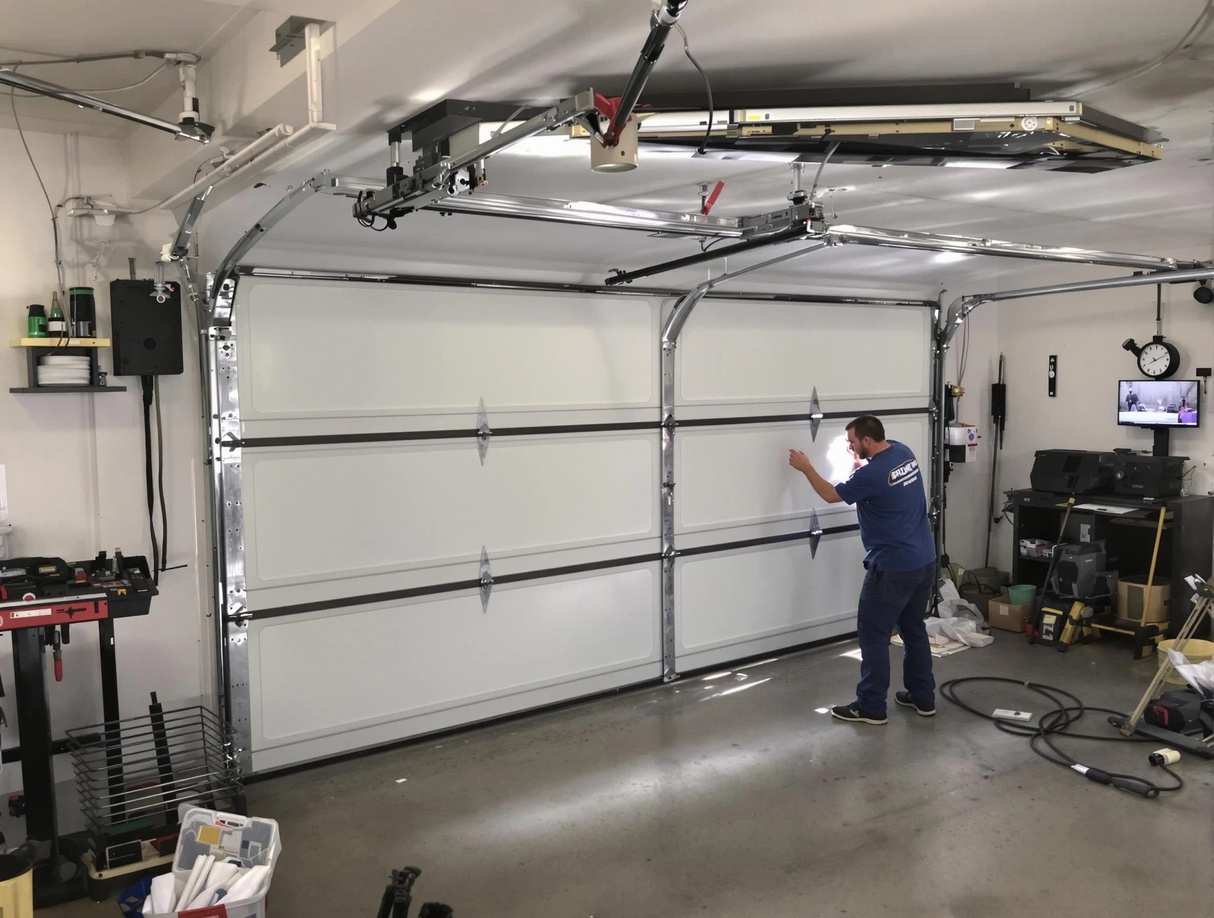 Professional garage door repair service by Chamberlayne Garage Door Repair in Chamberlayne