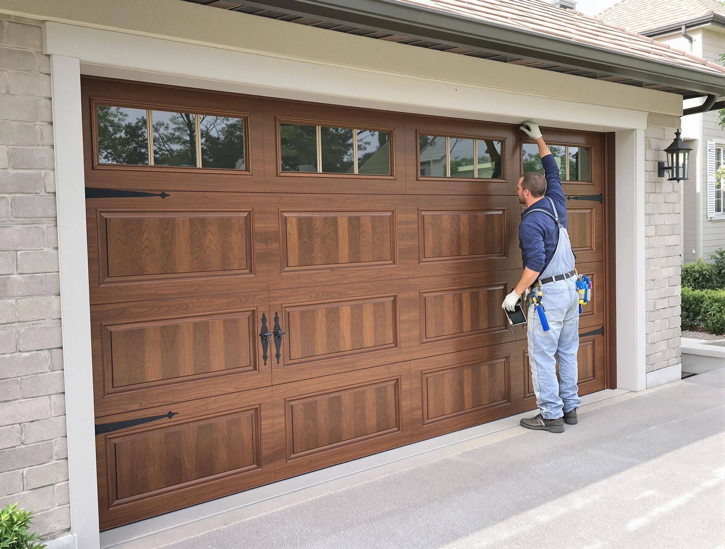 Custom garage door showcase by Chamberlayne Garage Door Repair in Chamberlayne