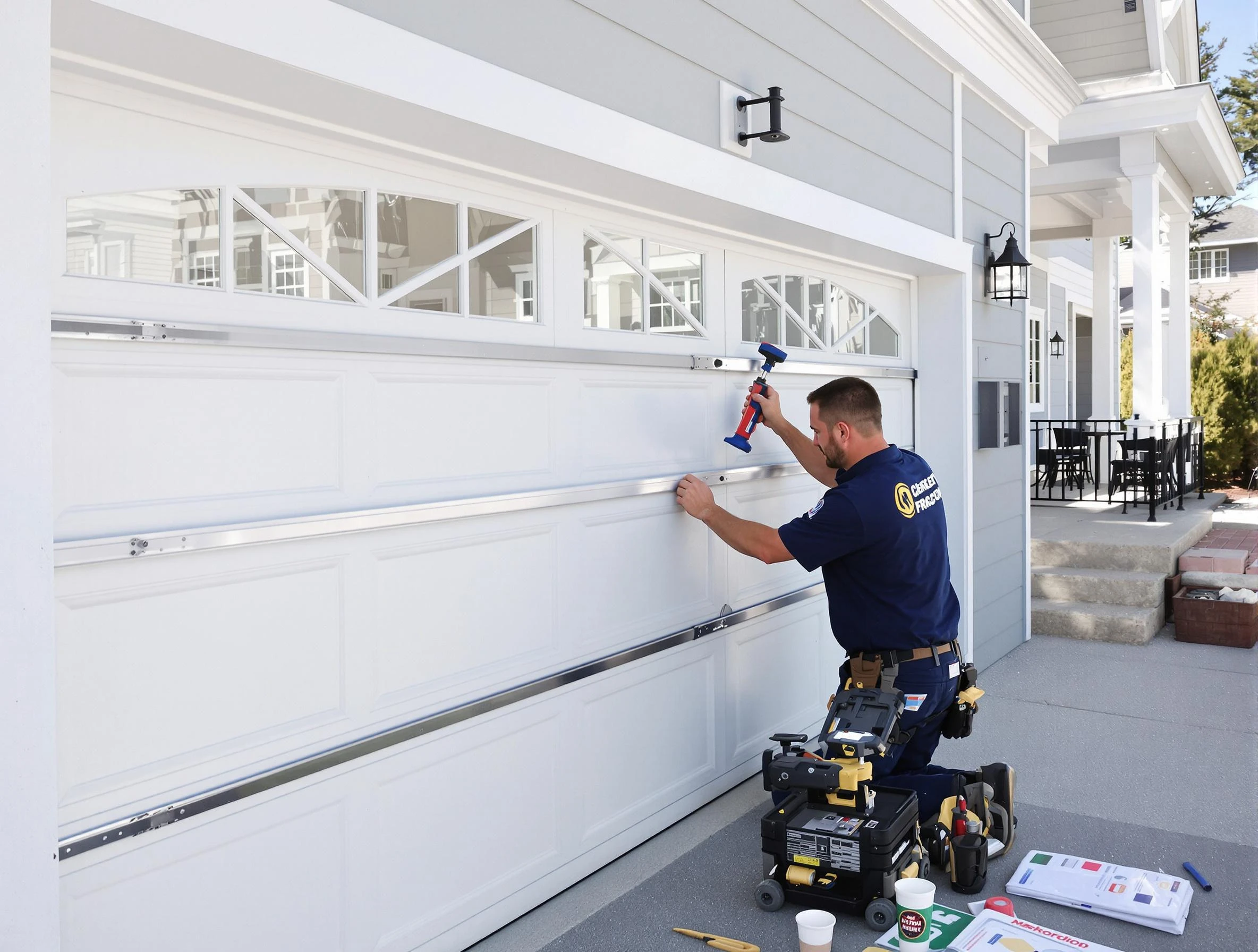 Professional garage door installation by Chamberlayne Garage Door Repair in Chamberlayne