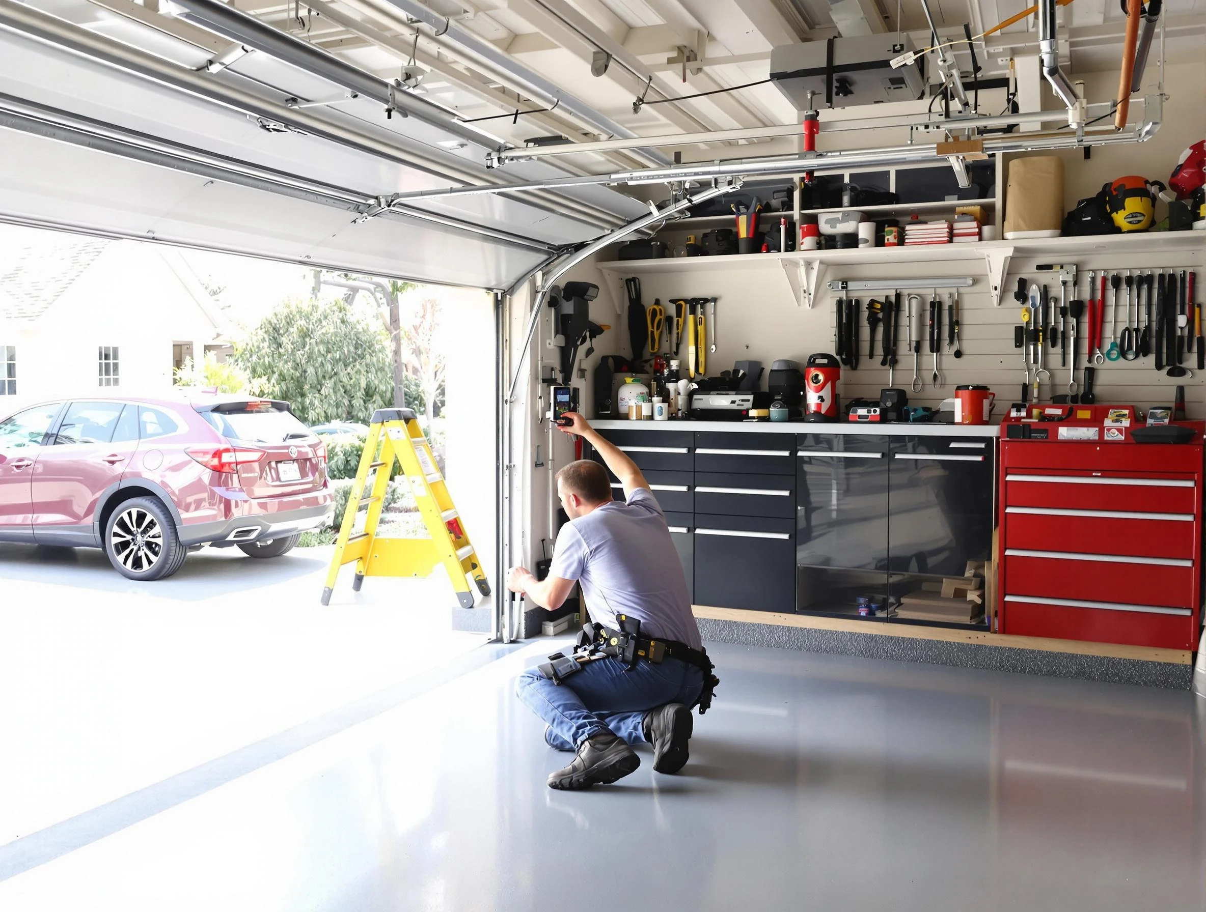 Local garage door repair service by Chamberlayne Garage Door Repair in Chamberlayne