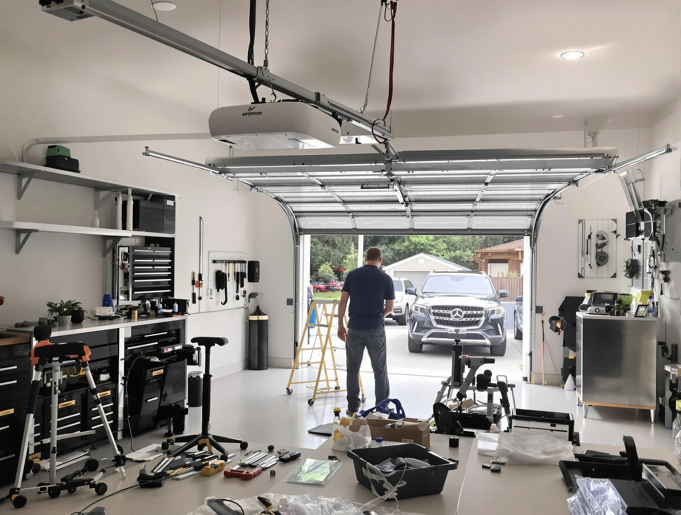 Garage door opener installation by Chamberlayne Garage Door Repair in Chamberlayne
