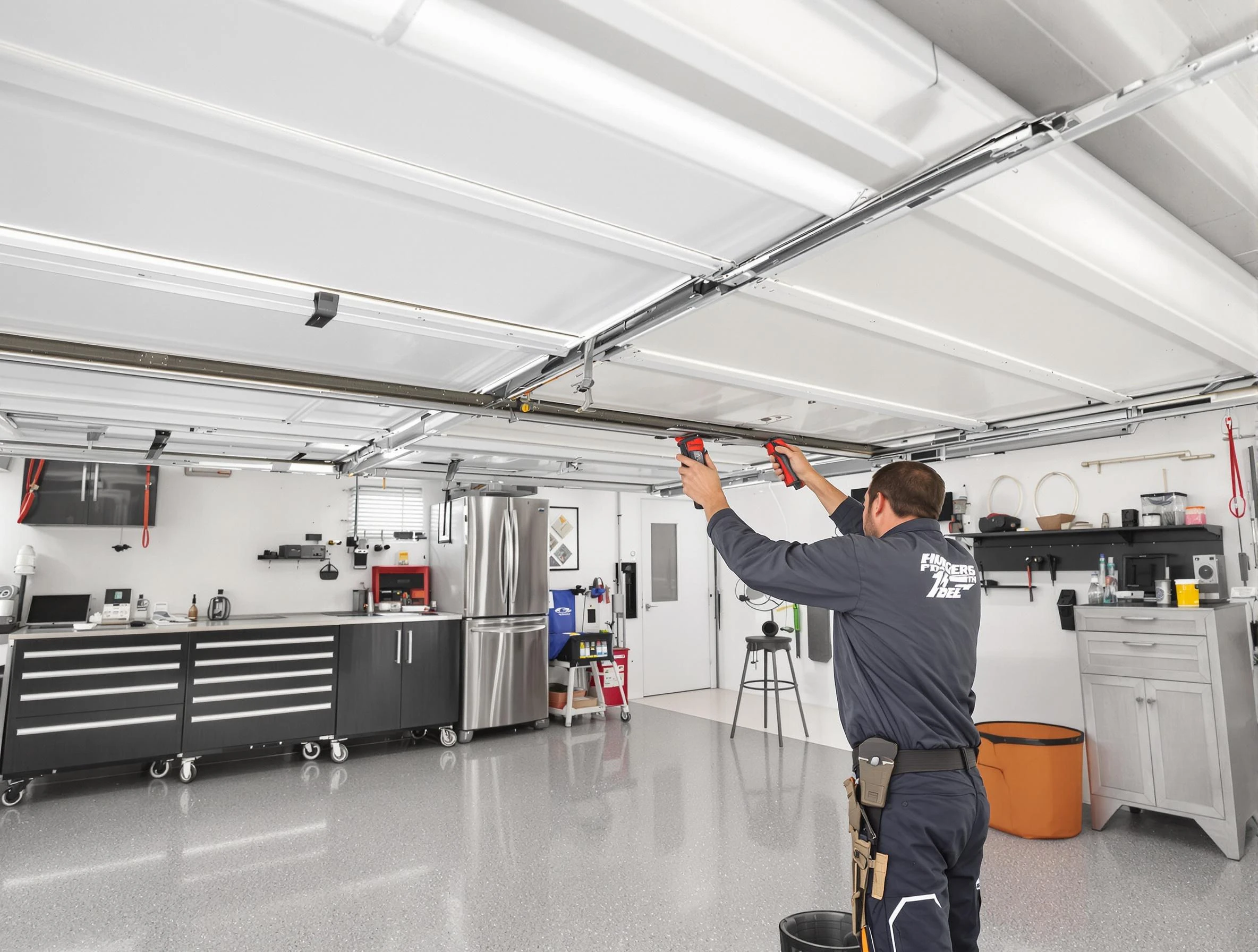 Overhead garage door repair service by Chamberlayne Garage Door Repair in Chamberlayne